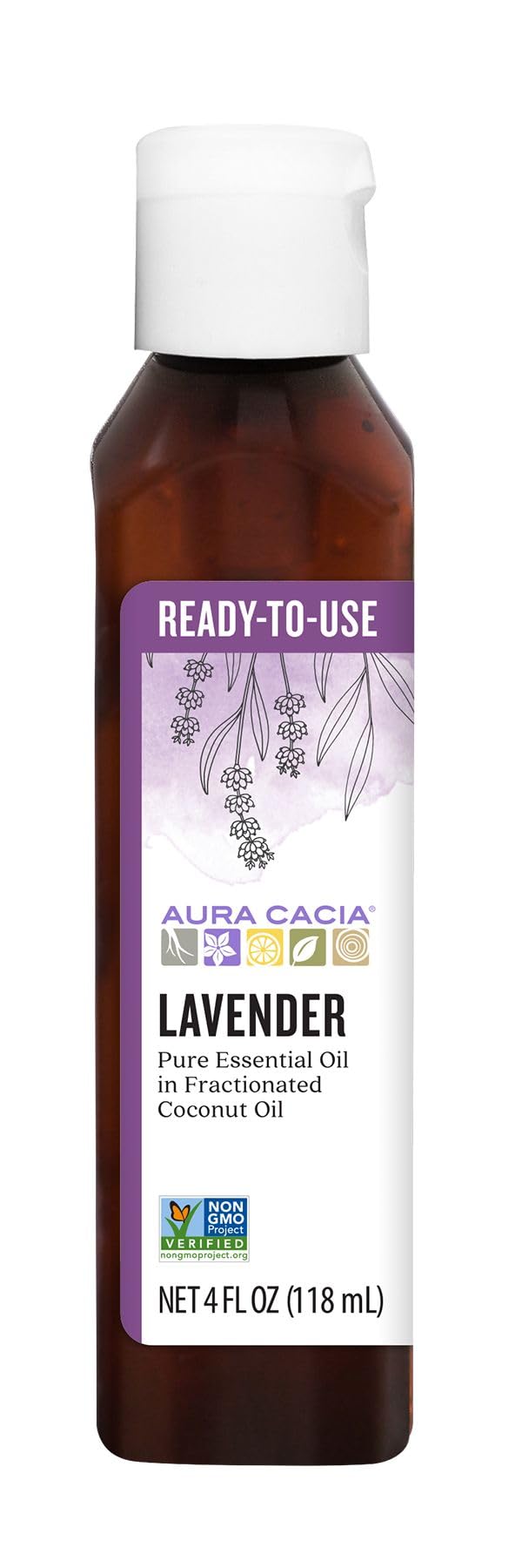 Lavender Essential Oil in Fractionated Coconut Oil 4 fl. oz. D2553