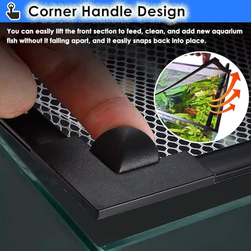 Aquarium Anti-Jump Net Cover (55.1" x 23.6") B373424