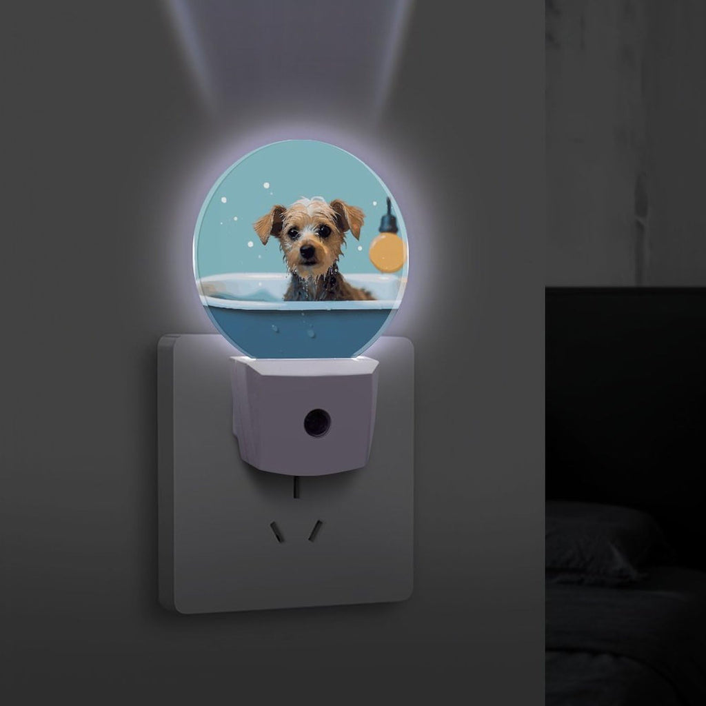 Dog in Bathtub Night Light Smart Sensor I50468