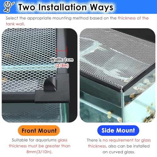 Aquarium Anti-Jump Net Cover (55.1" x 23.6") B373424