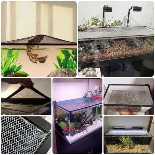 Aquarium Anti-Jump Net Cover (55.1" x 23.6") B373424