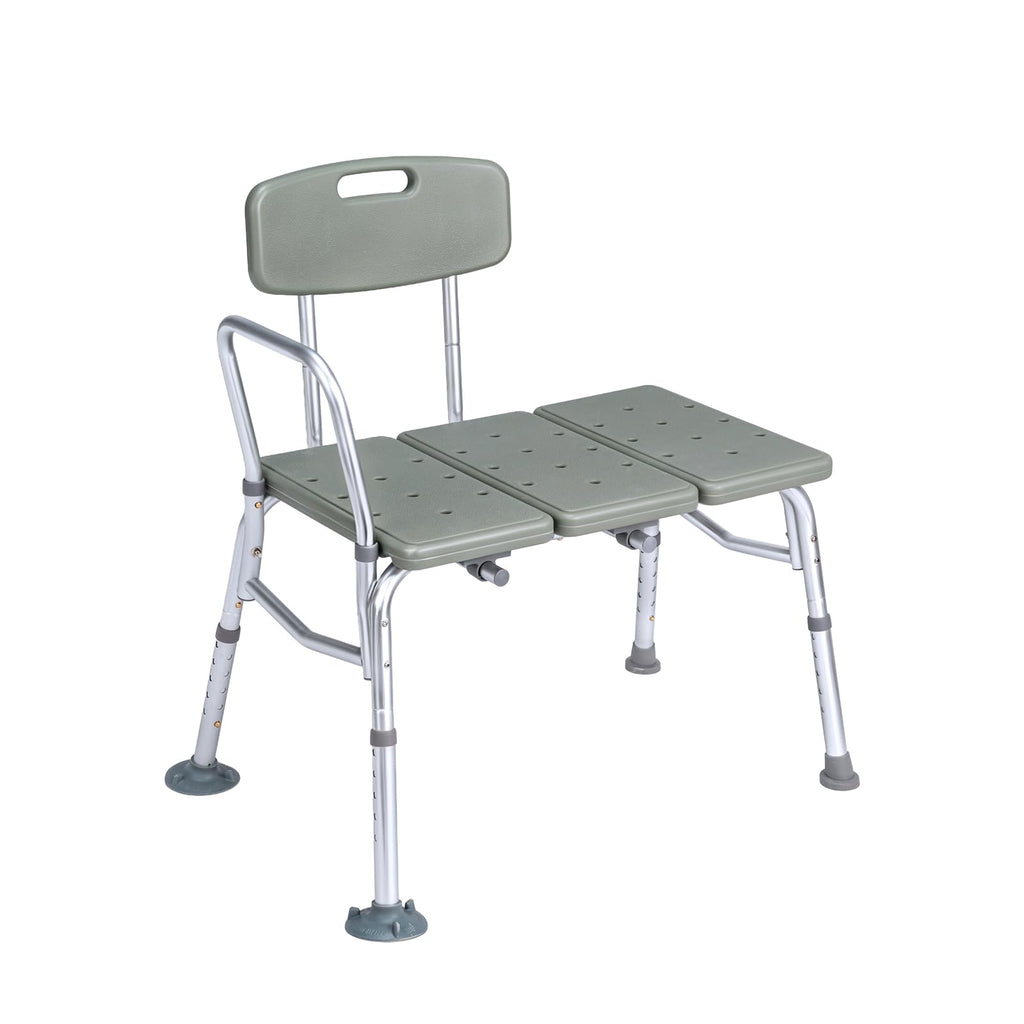 Height Adjustable Tub Transfer Bench Shower Chair with Backrest F7820