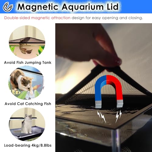 Aquarium Anti-Jump Net Cover (55.1" x 23.6") B373424