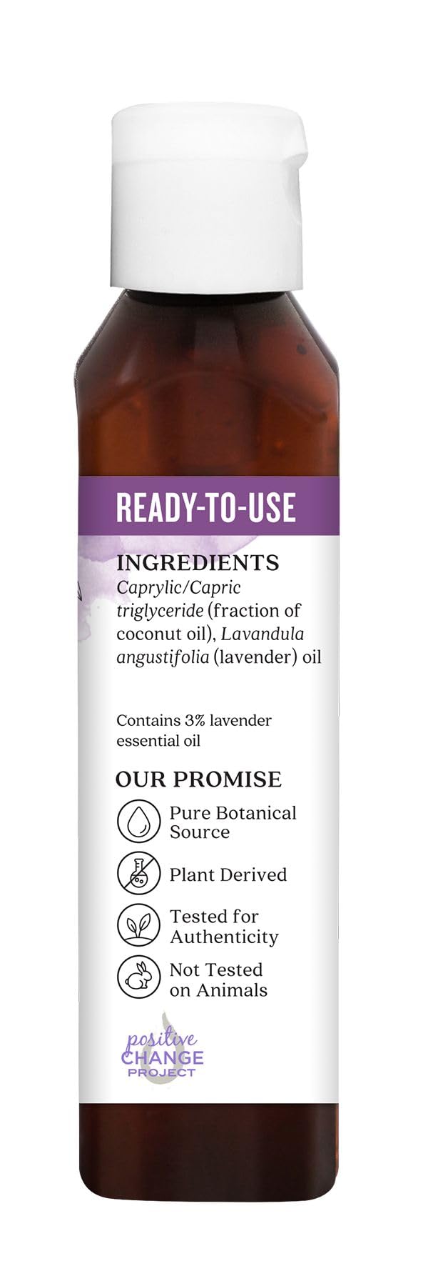 Lavender Essential Oil in Fractionated Coconut Oil 4 fl. oz. D2553