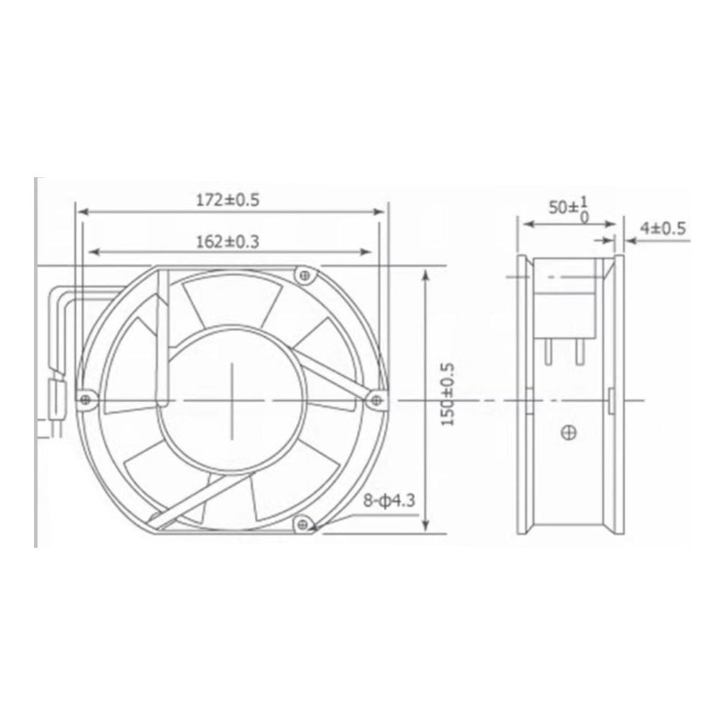 DC 24V USB Brushless Cooling Fan D59048