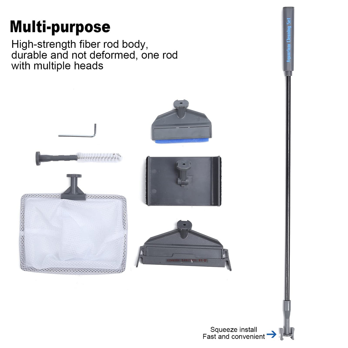 5 in 1 Aquarium Cleaning Tool Kit with Telescopic Handle X821049
