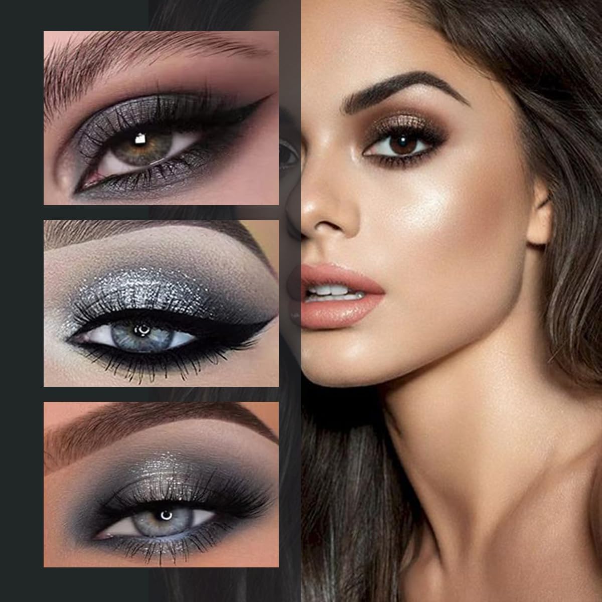 Black Grey Smokey Eyeshadow Palette A486