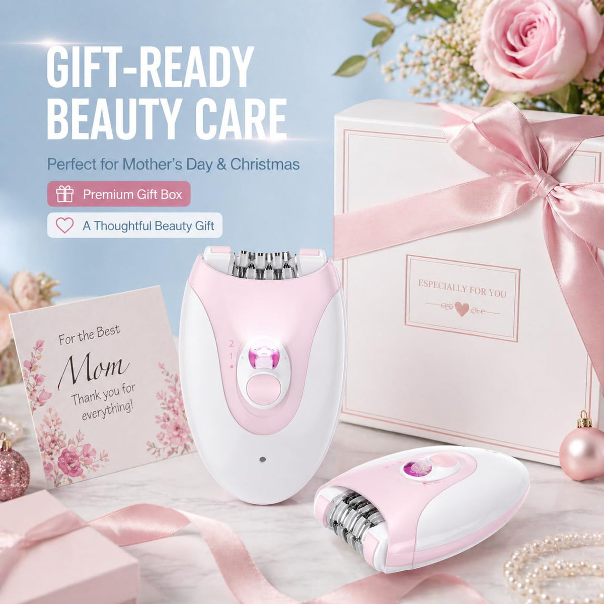 Electric Epilator with 36 Tweezers, 2 Speed Cordless USB R3107