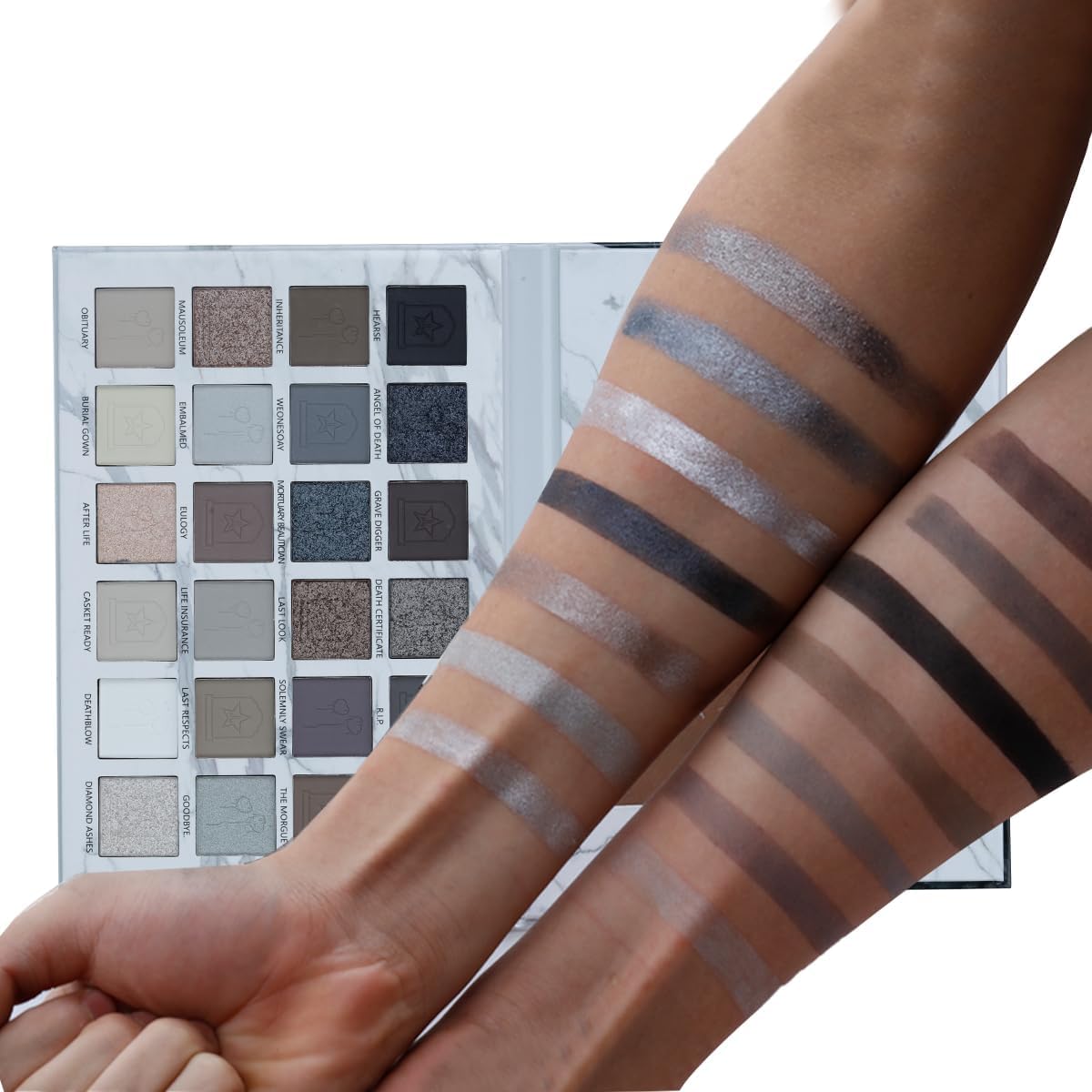 Black Grey Smokey Eyeshadow Palette A486