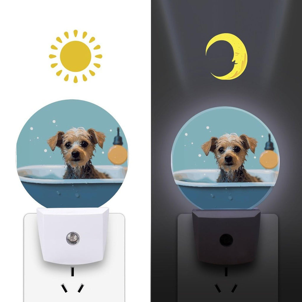 Dog in Bathtub Night Light Smart Sensor I50468