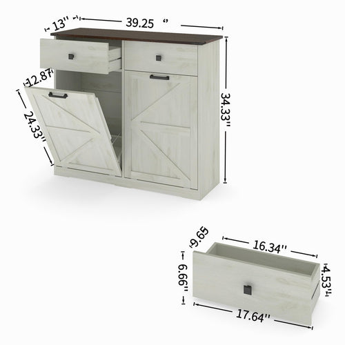 20 Gallon Tilt Out Trash Can Cabinet M7065