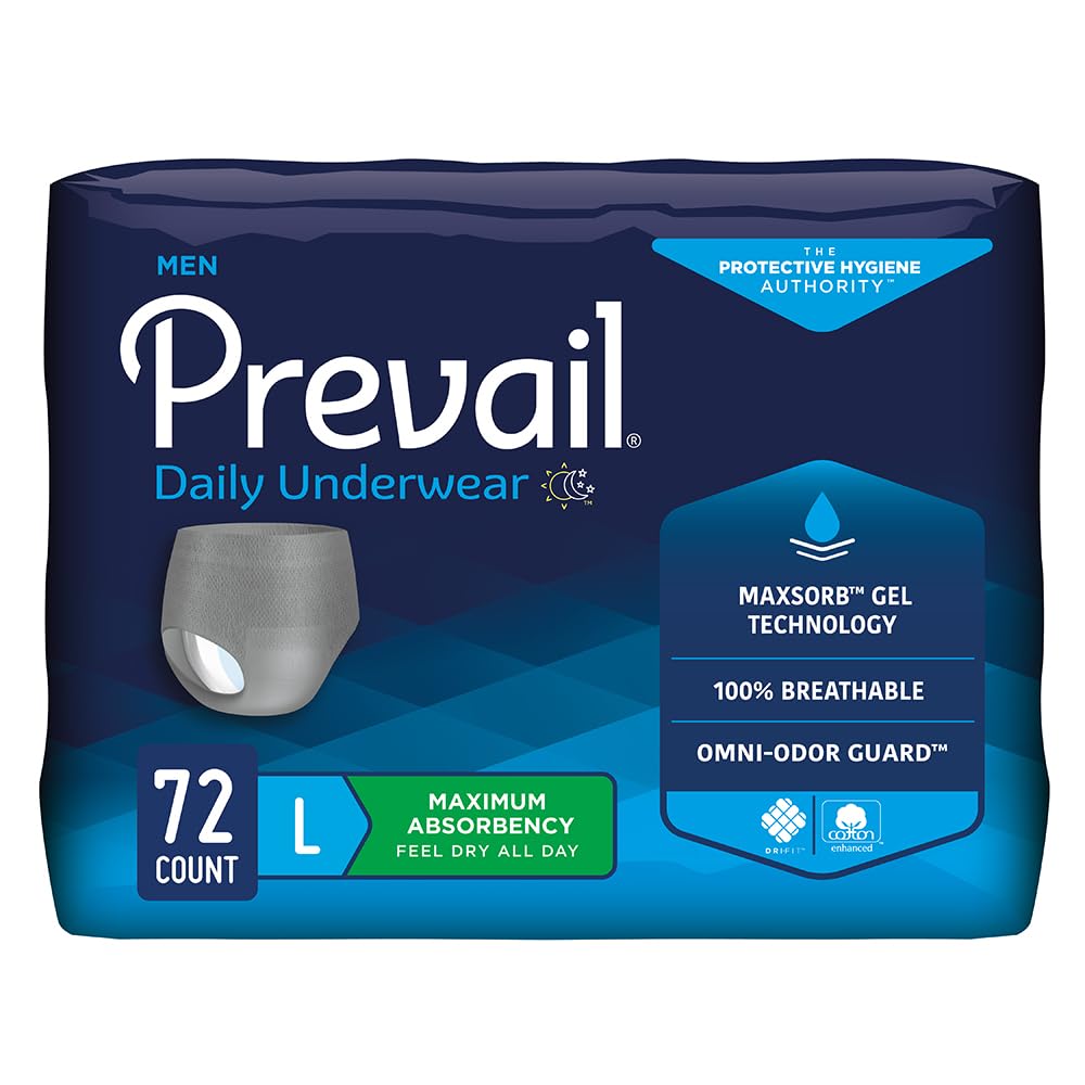 Large Incontinence Underwear 72 Count E8349