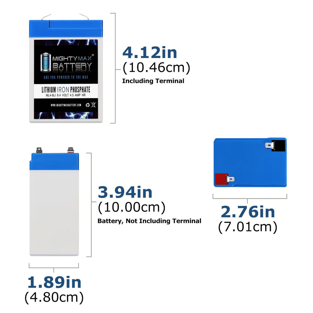 6V 4.5AH Lithium Replacement Battery R2856