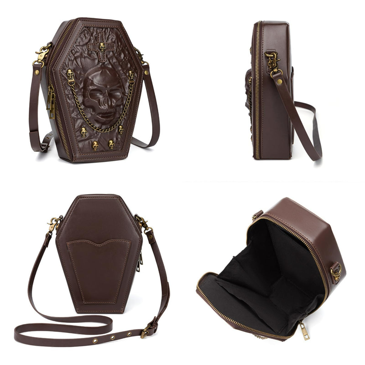 Crossbody Purse and Handbags Gothic Steampunk Retro Small Shoulder Bag P8667