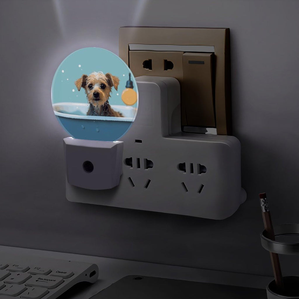 Dog in Bathtub Night Light Smart Sensor I50468