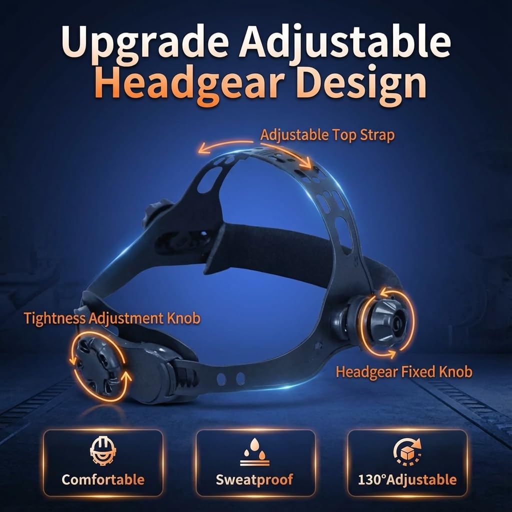 Auto Darkening Welding Helmet True Color Wide View Screen S14153