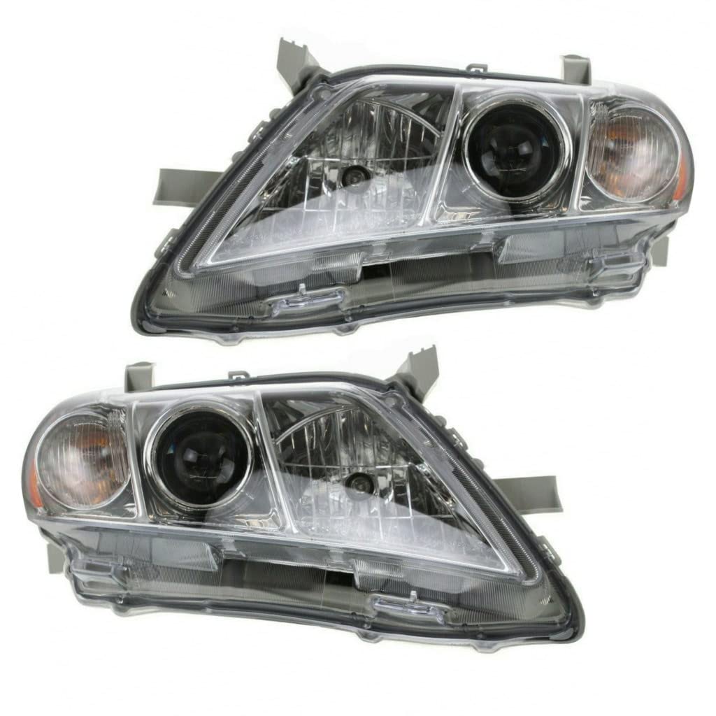 Toyota Camry 2007 2008 2009 Headlight Lens and Housing Driver and Passenger Side Pair U2816
