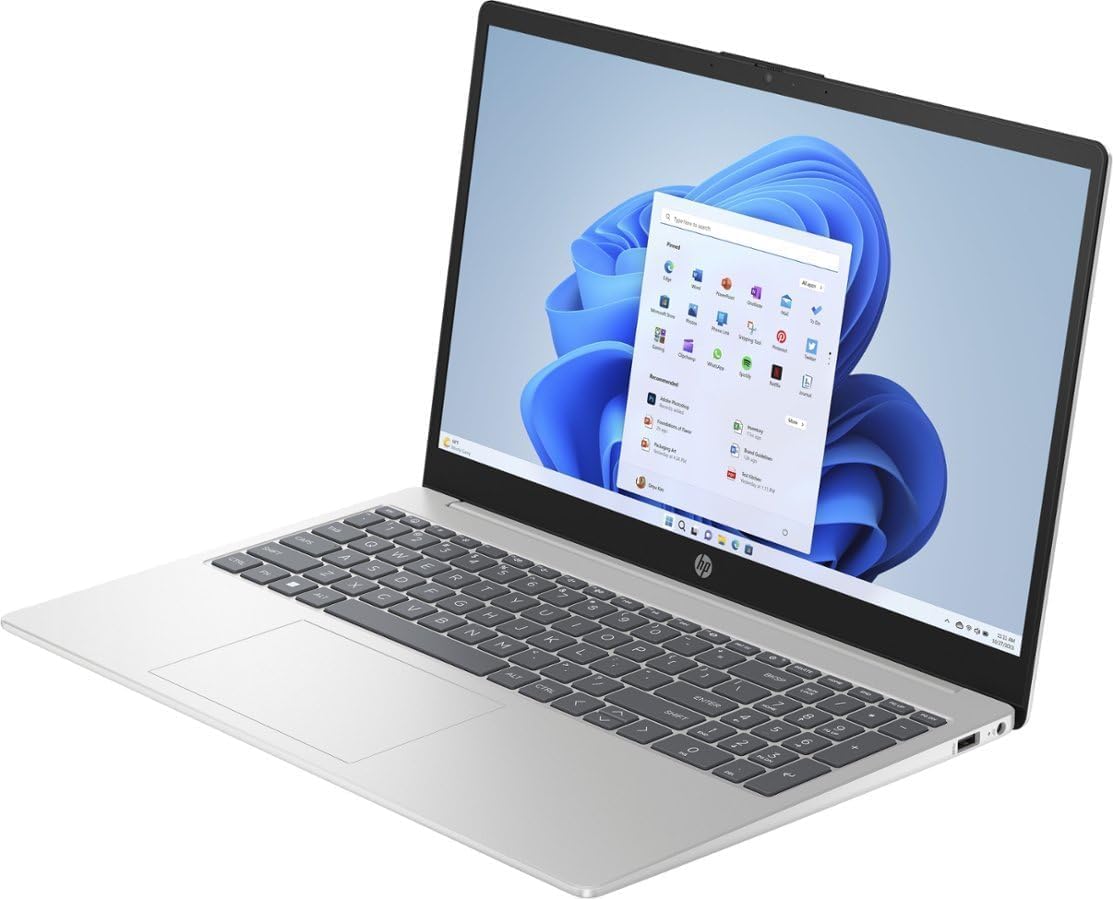 15.6" Touch-Screen Laptop, AMD Ryzen 5, 8GB DDR5, 512GB, Natural Silver Z895