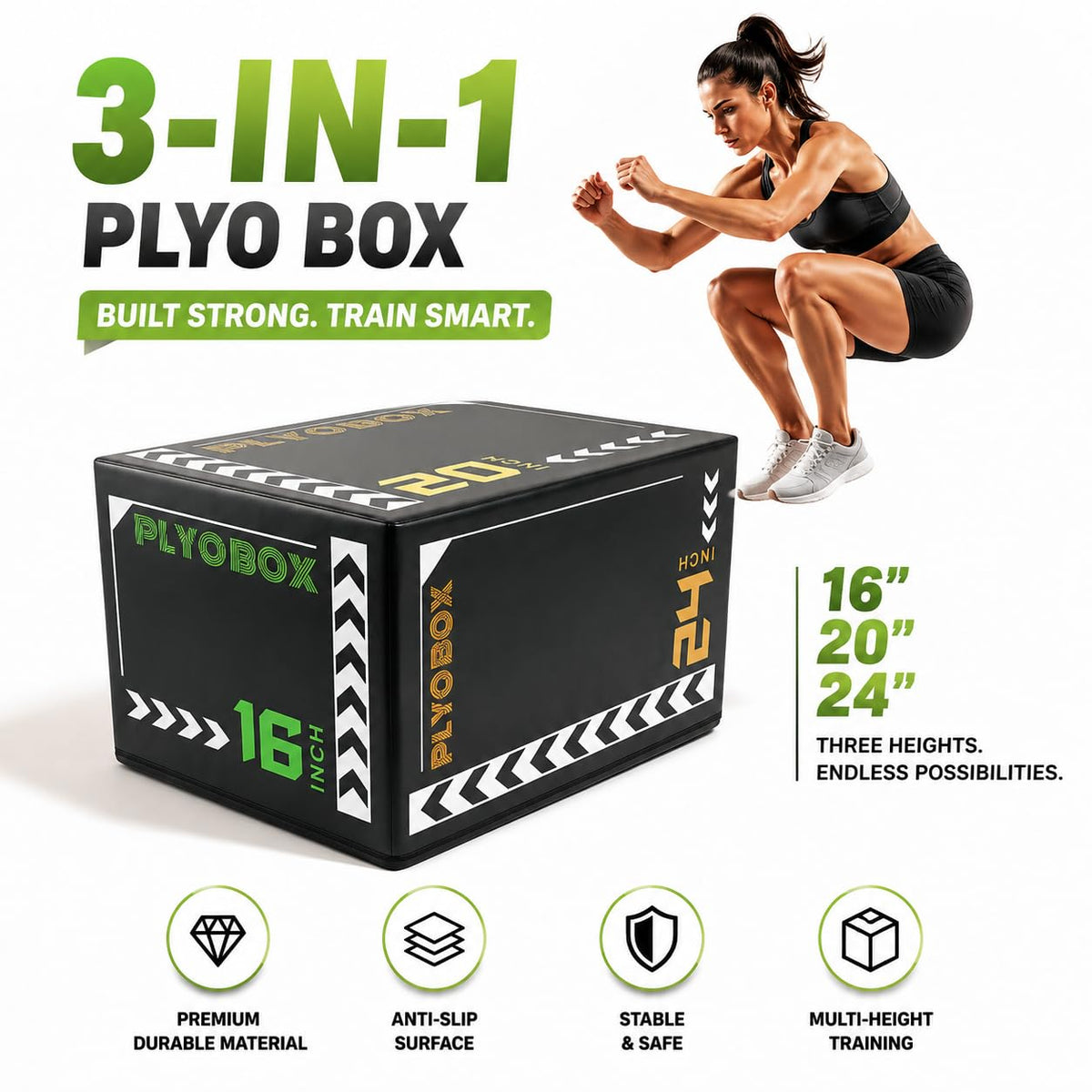 3-in-1 Foam Plyo Box K3799