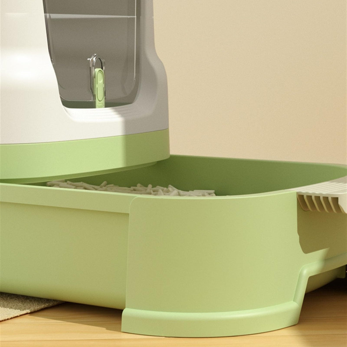 Large Top Entry Enclosed Cat Litter Box with Lid and Scoop M628