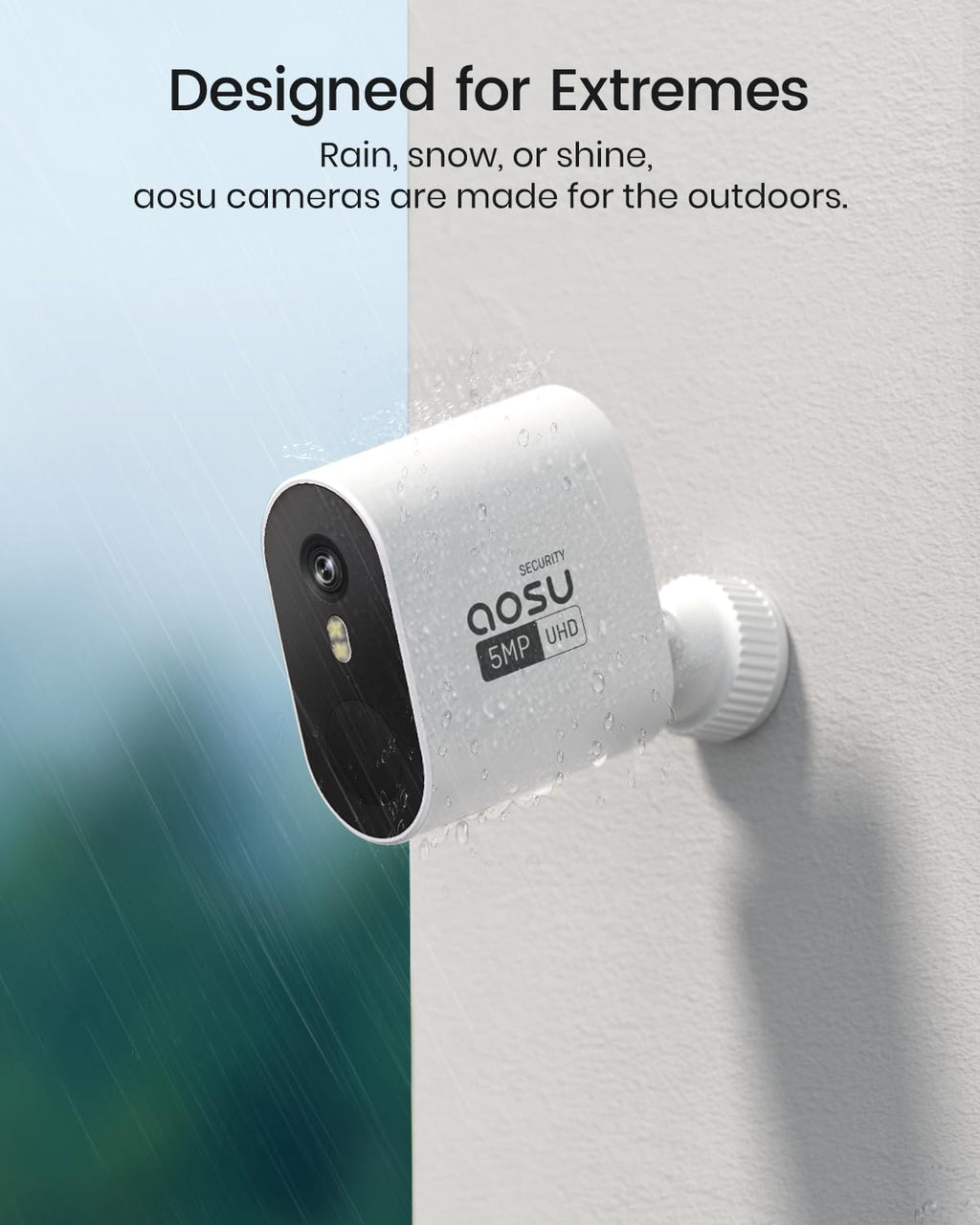3K/5MP Solar Security Cameras Wireless Outdoor System, 2-Cam-Kit L6691