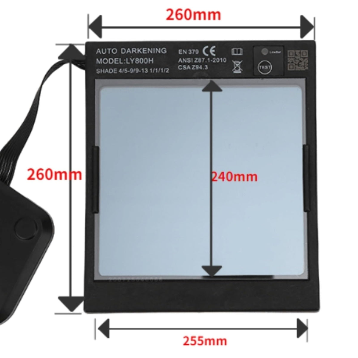Auto-Darkening Welding Filter Lens V198666