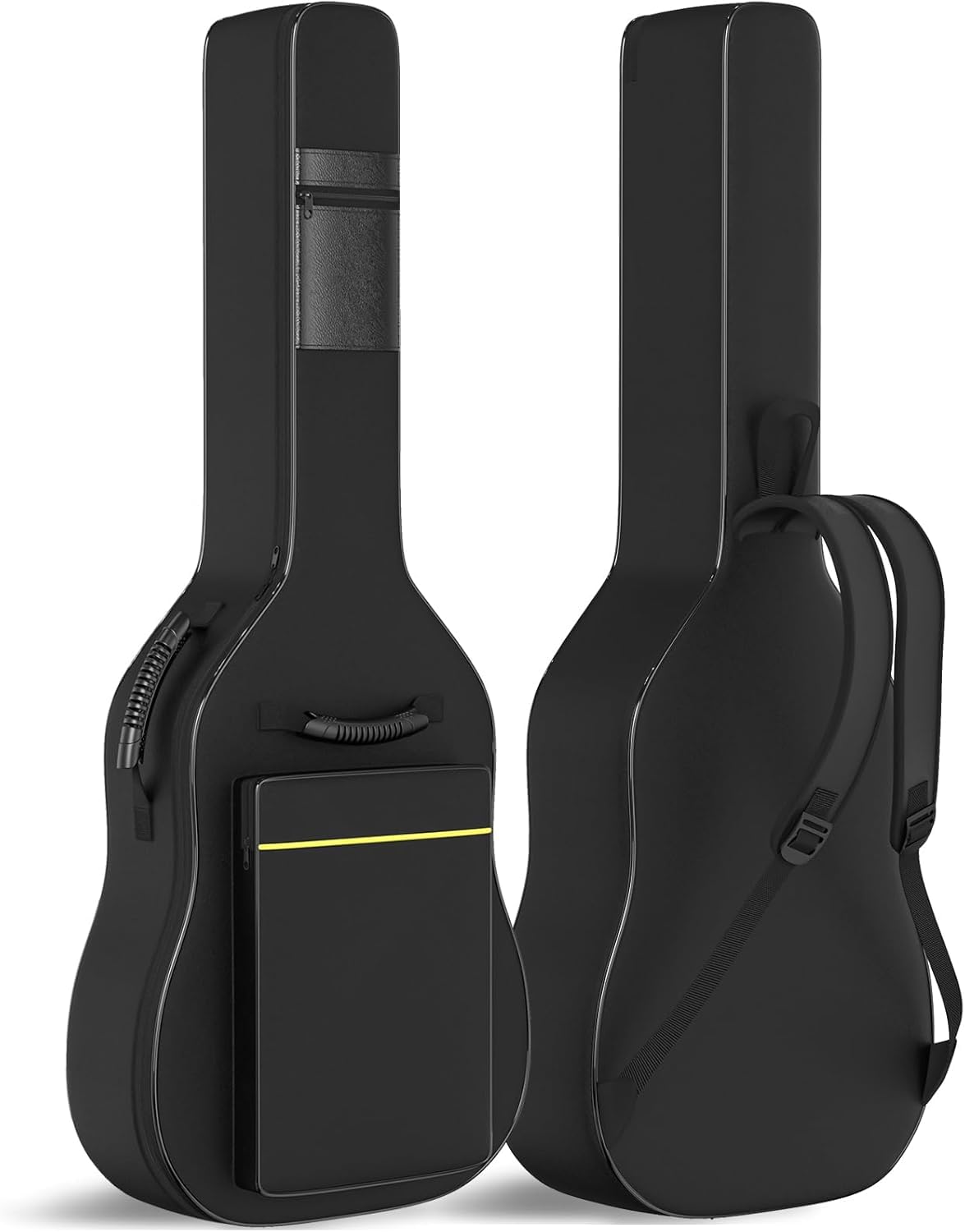Black Acoustic Guitar Gig Bag with 0.35 Inch Foam Padding U656376