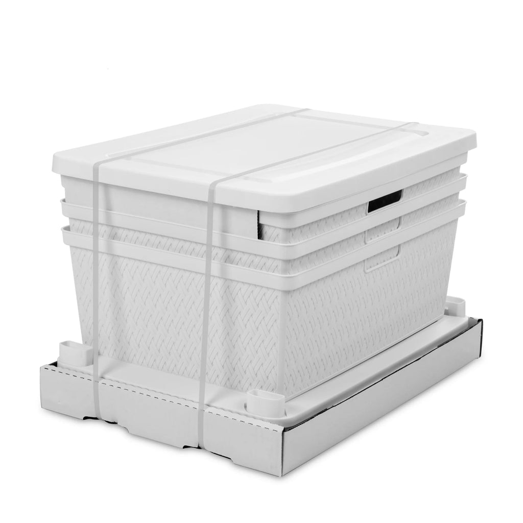 White 3 Drawer Plastic Storage Organizer U86321
