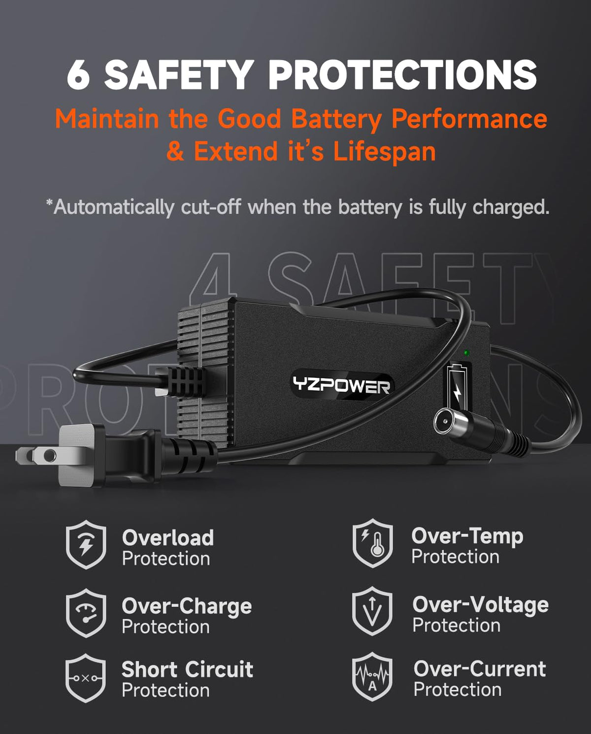 42V 5A Scooter Lithium Battery Charger J4202