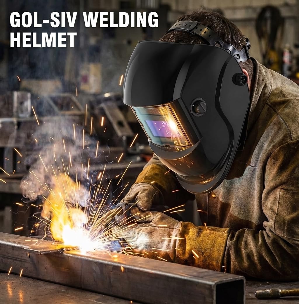 Auto Darkening Welding Helmet True Color Wide View Screen S14153