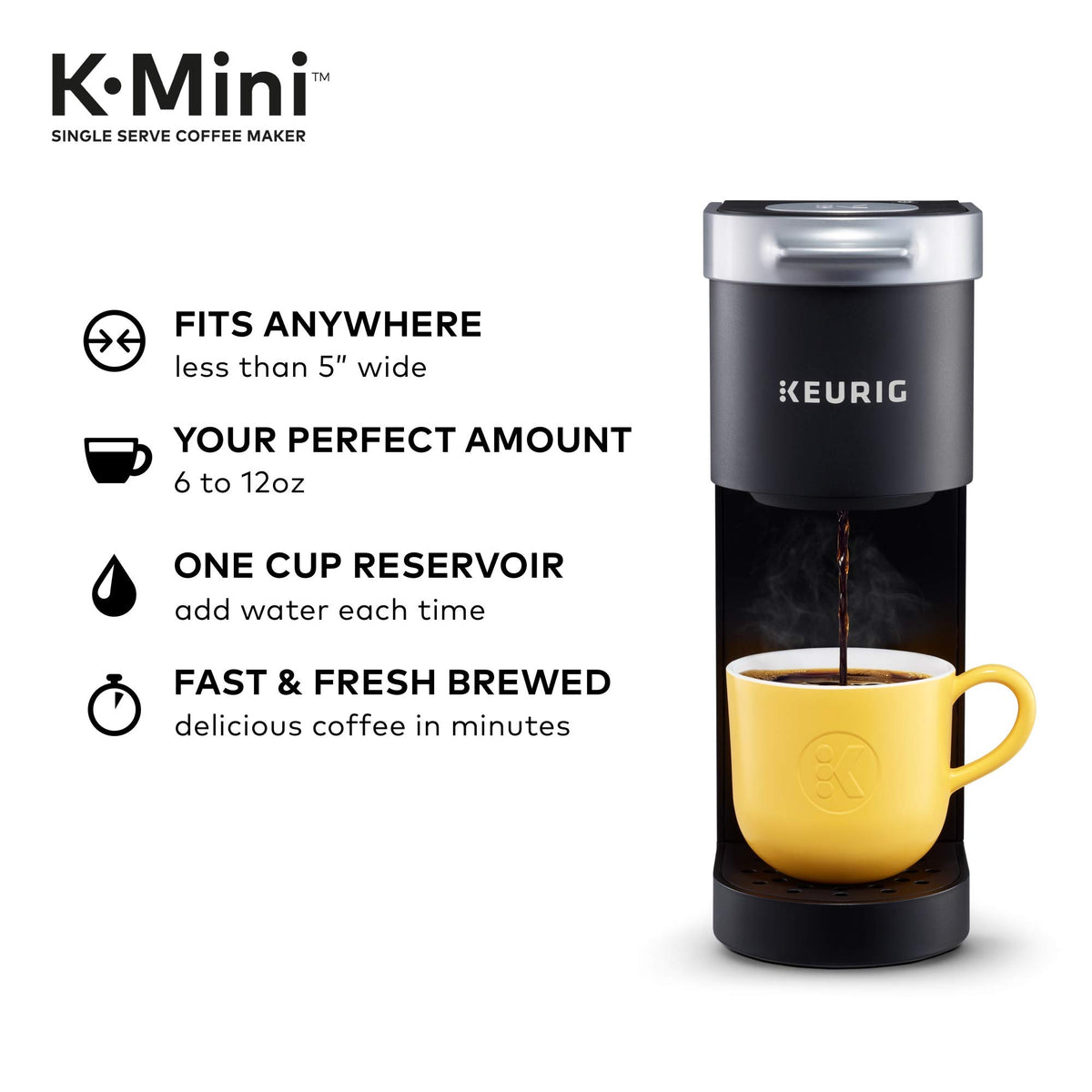 Single Serve Coffee Maker with Travel Mug S395