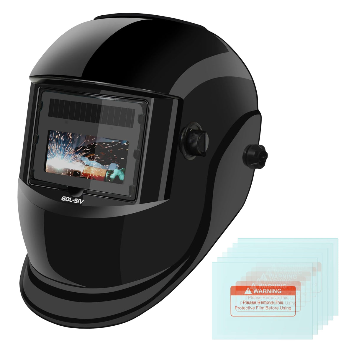 Auto Darkening Welding Helmet True Color Wide View Screen S14153