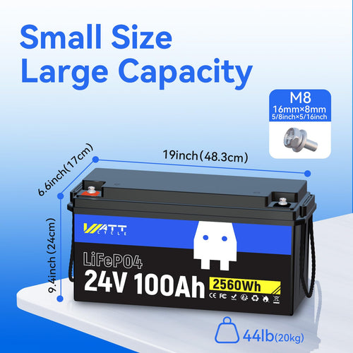 24V 100Ah LiFePO4 Battery Z67174