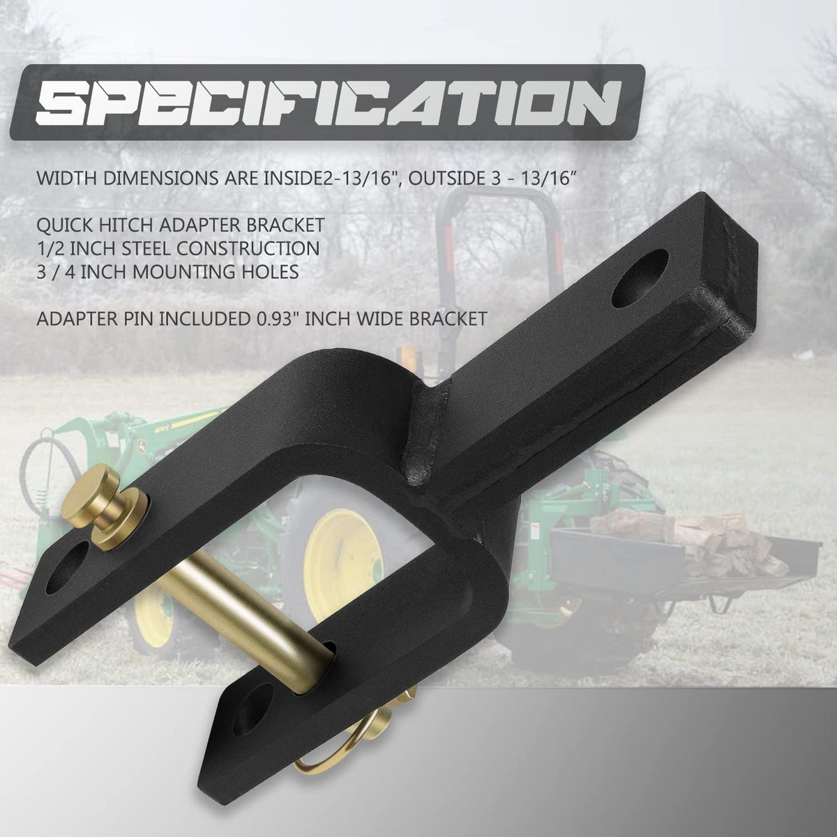 Category 1 3-Point Quick Hitch Adapter A95109