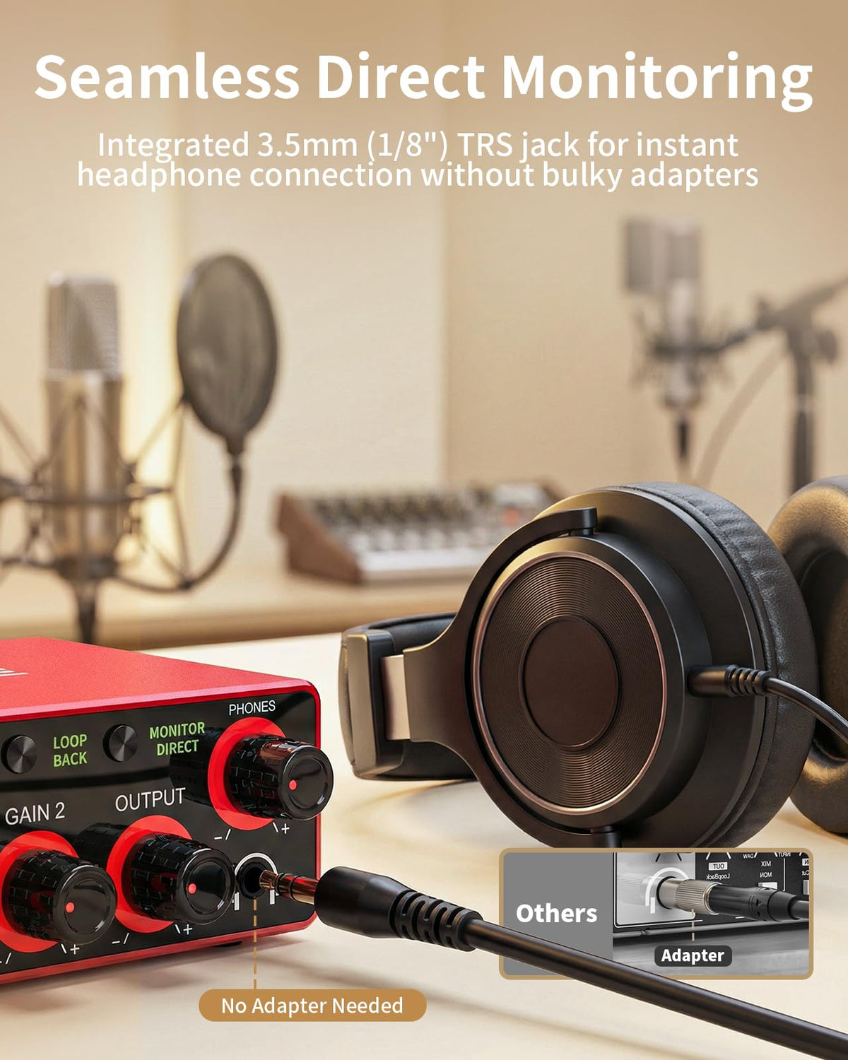 2X2 24-bit/192kHz Audio Interface with XLR/TRS Combo Input R780362