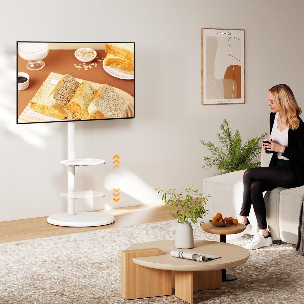 Rolling Mobile TV Stand for 32-65 Inch Flat Screen TVs B799673