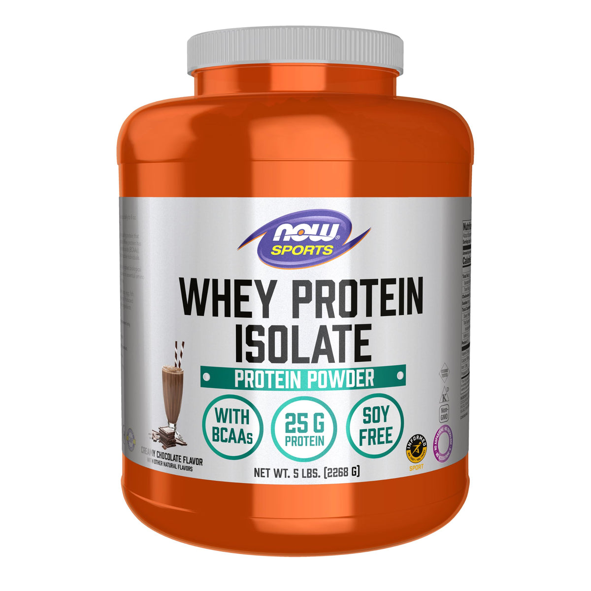 Whey Protein Isolate 25 g With BCAAs Chocolate 5 lbs H81425