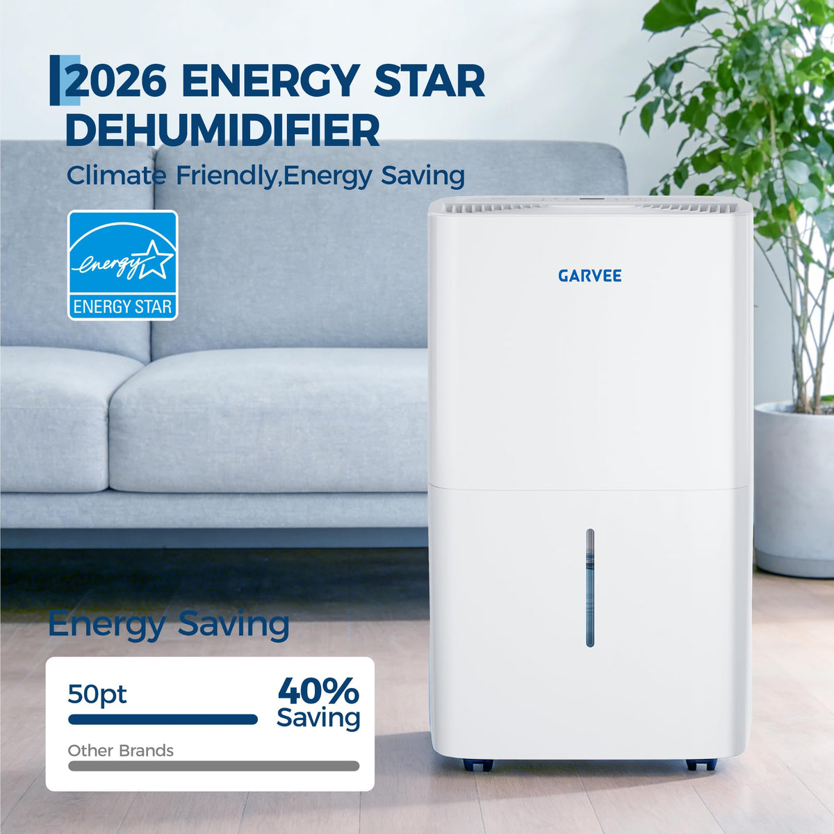 50 Pints Dehumidifier with Auto Defrost, 24H Timer, Auto Shut off X4714