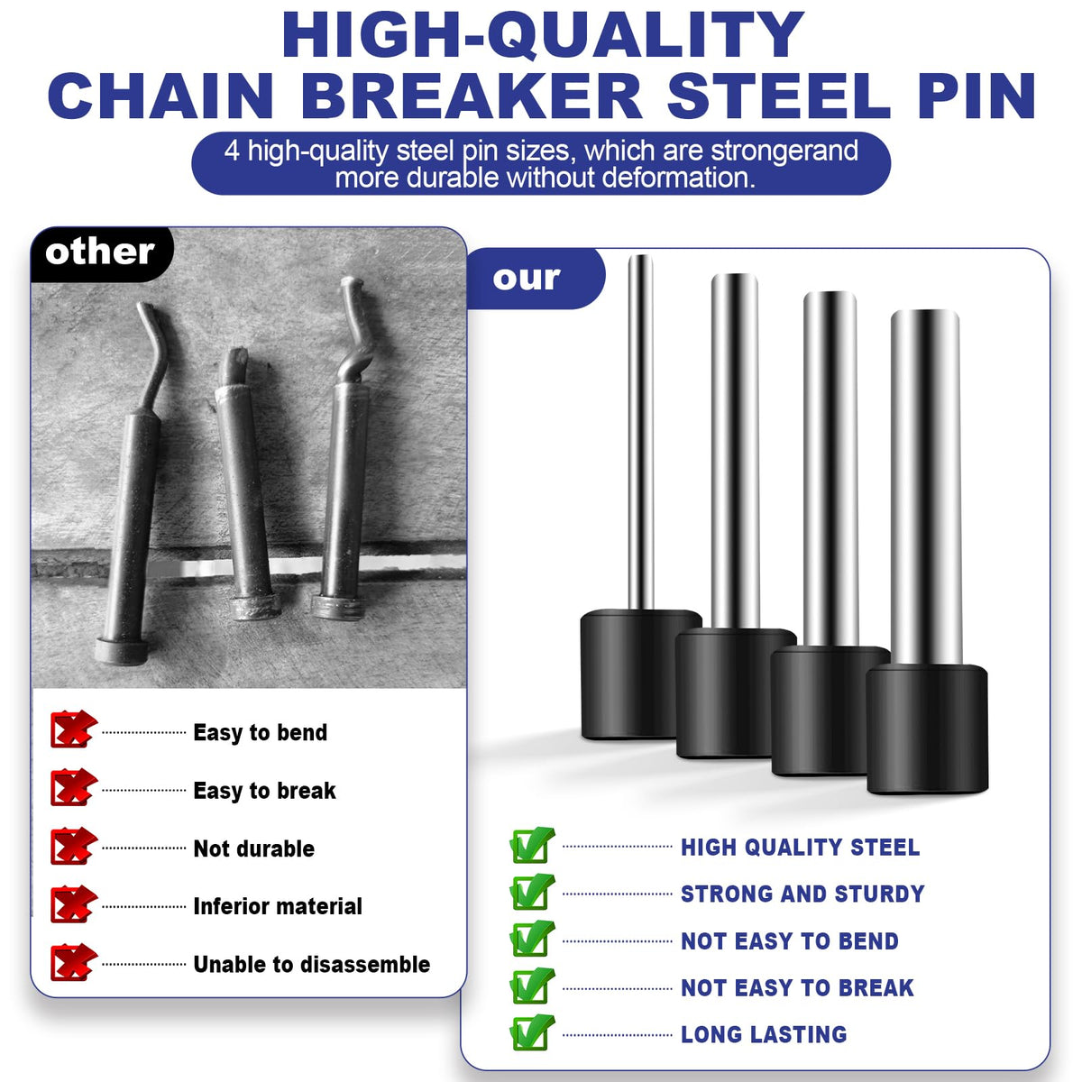 19pc Motorcycle Chain Breaker Rivet Tool Set P389