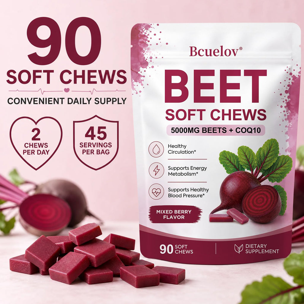 Beet Root Chews with CoQ10, Mixed Berry, 90 Ct S7794