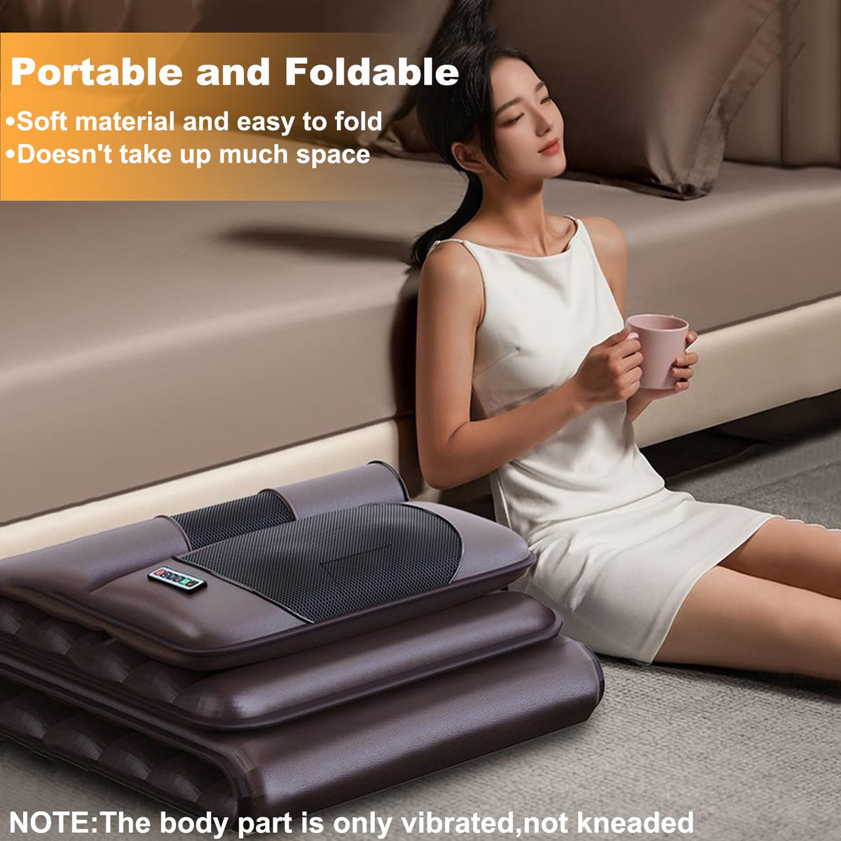 Vibration Massage Mat with Neck Headrest and Leg Foot Massagers G7650