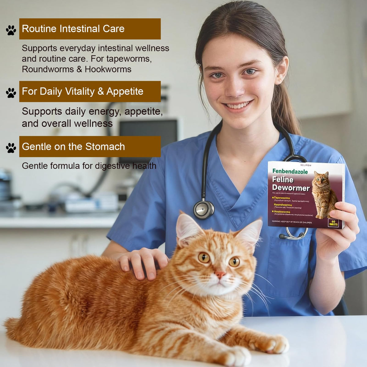 Broad Spectrum Cat & Kitten Dewormer A9409