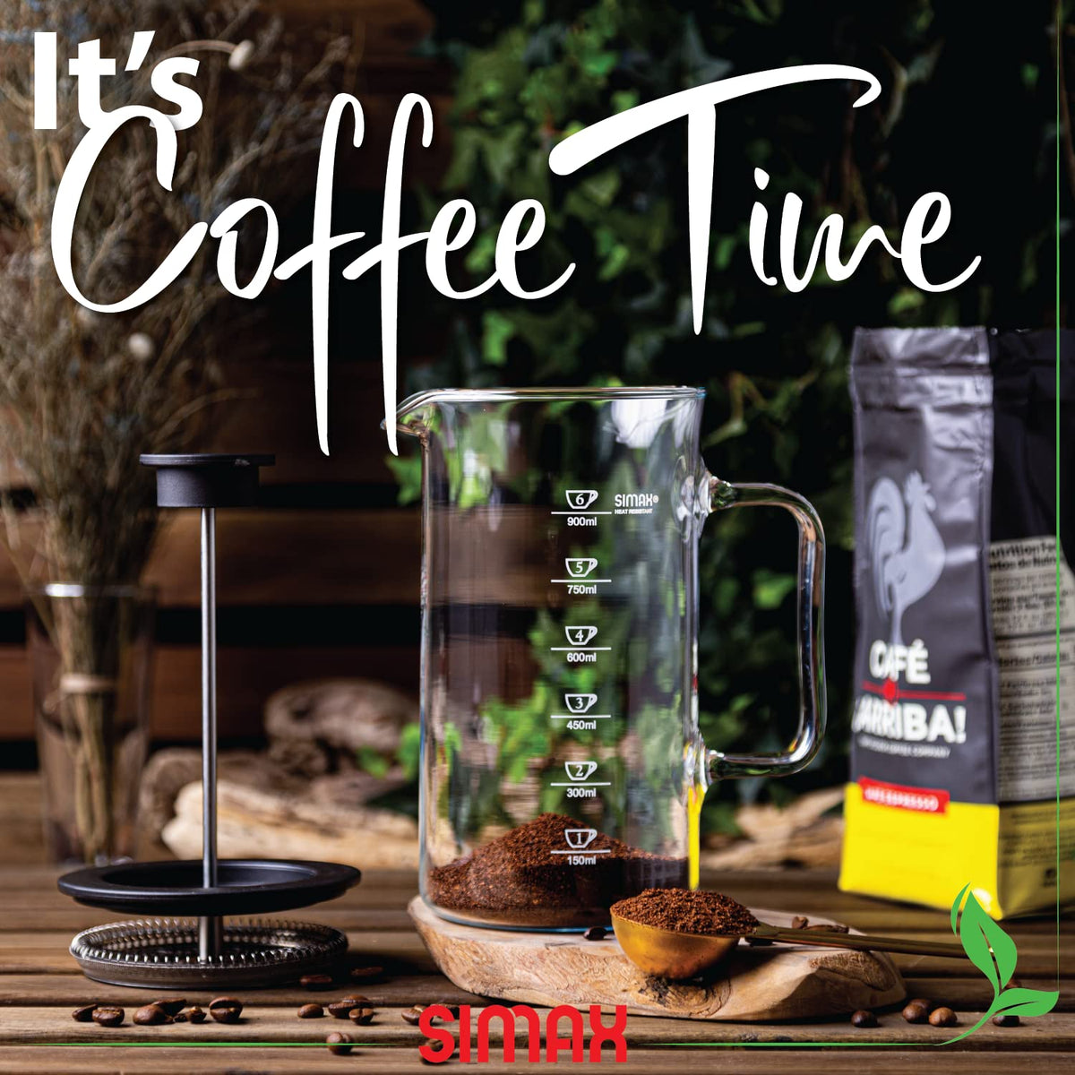 1 Liter Dishwasher Safe Borosilicate Glass French Press E1857