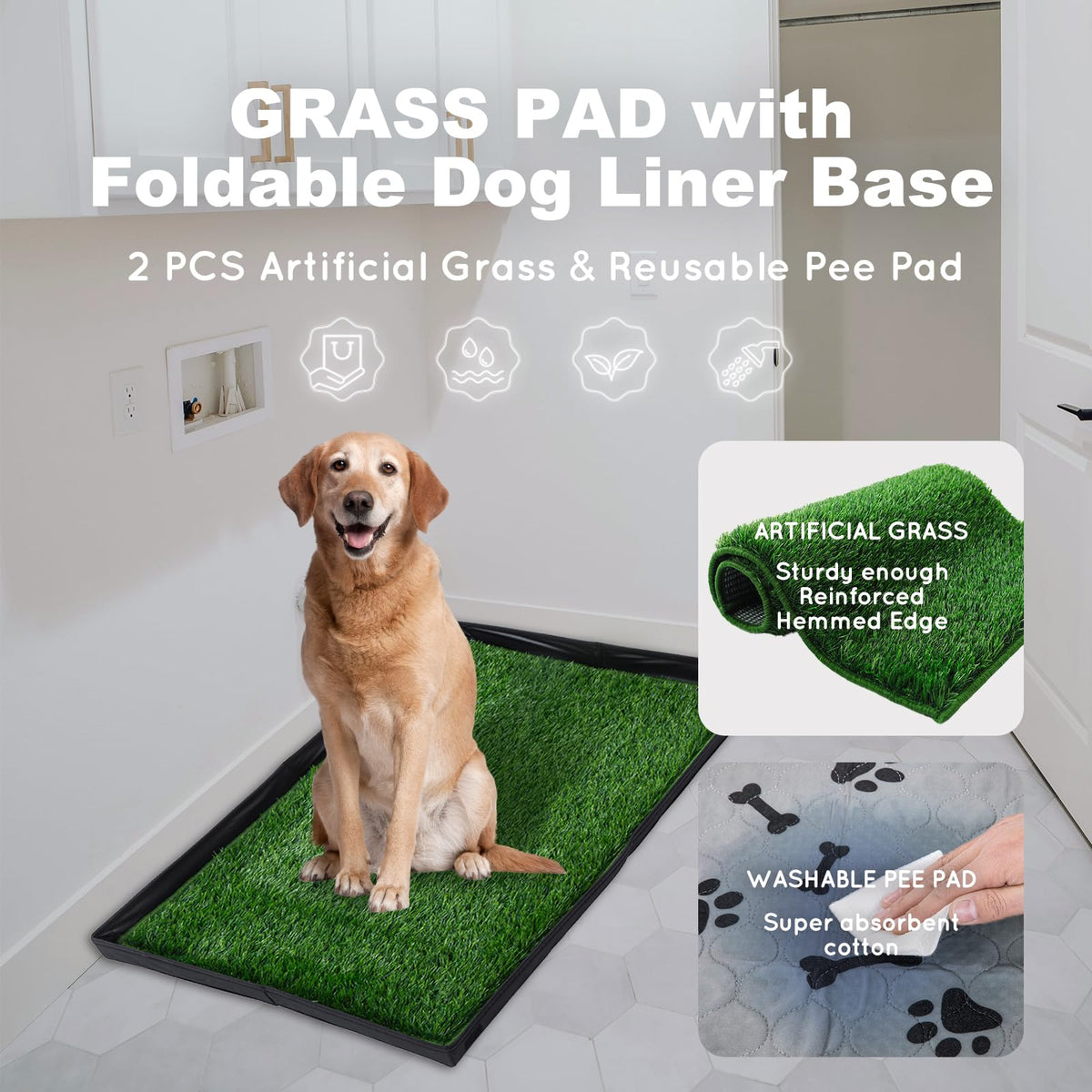 Foldable Dog Litter Box Y665908