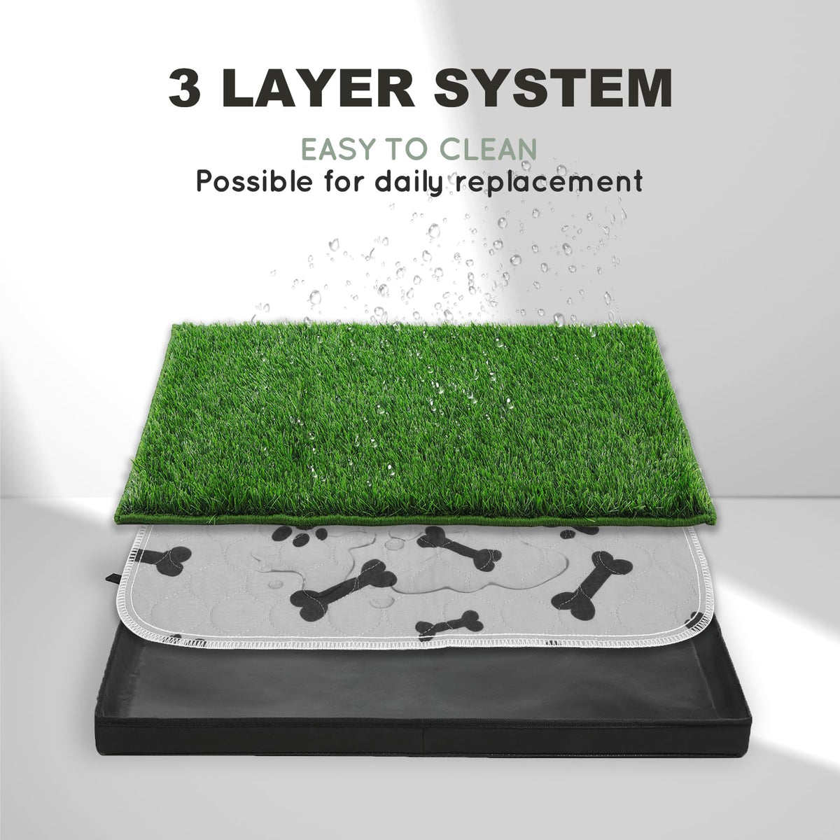 Foldable Dog Litter Box Y665908