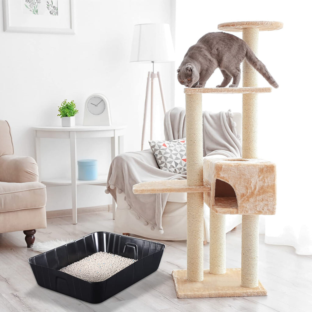 Black Disposable Litter Box for Cats G236
