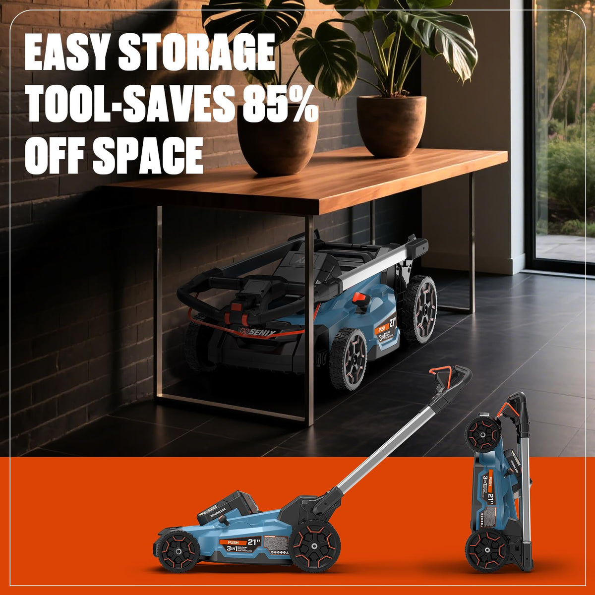 60V Electric Cordless Push Mower T791433