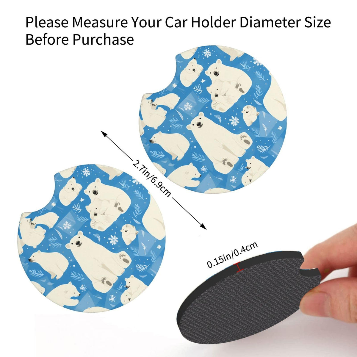 2-Pack Car Coasters C312
