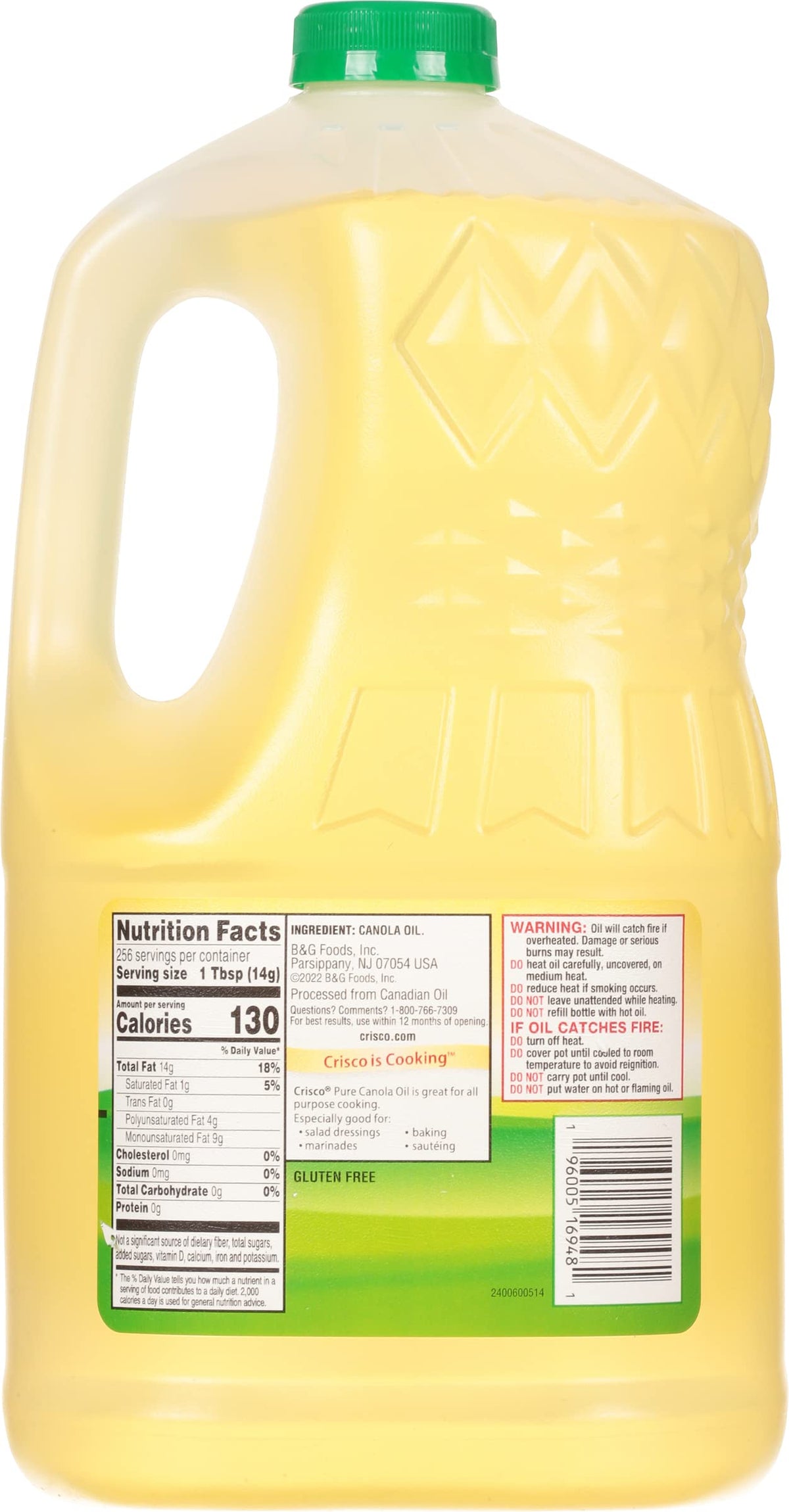 Canola Oil 1 Gallon Pack of 2 X869361