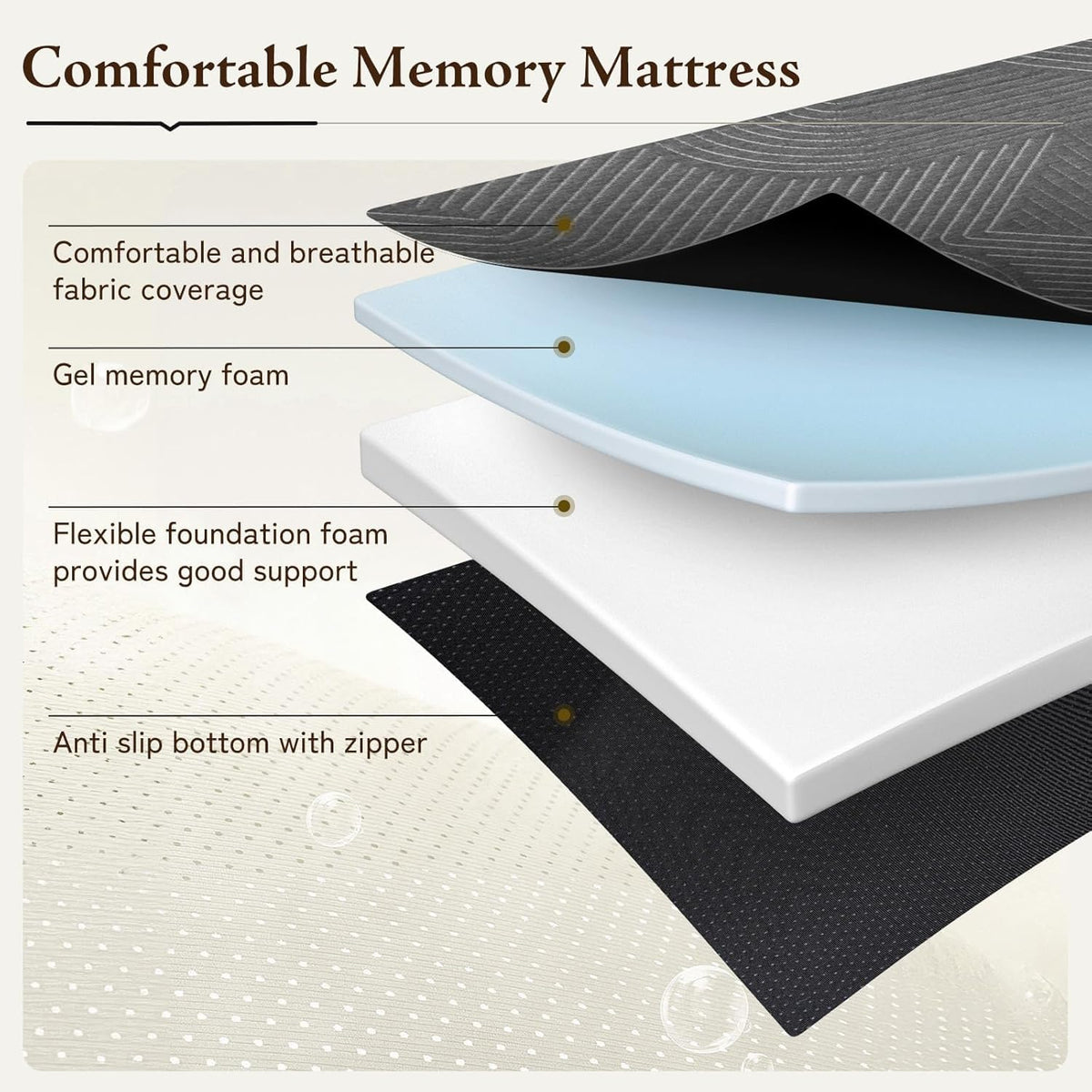 Queen Size 6 Inch Folding Mattress G987